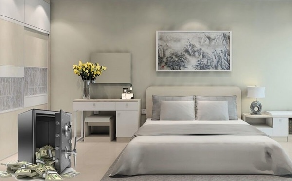 Vị trí đặt két sắt trong phòng ngủ chuẩn phong thủy