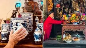 Hướng dẫn” Bao sái ban thờ đón tài lộc, may mắn 2024